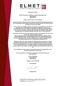 ROHS<br>Declaration of confirmity